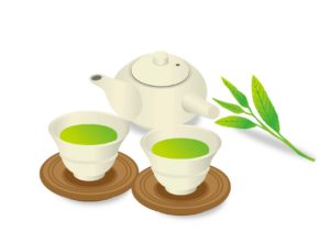 シミ効果的食材：緑茶