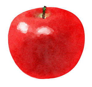 透明感アップ食べ物：りんご